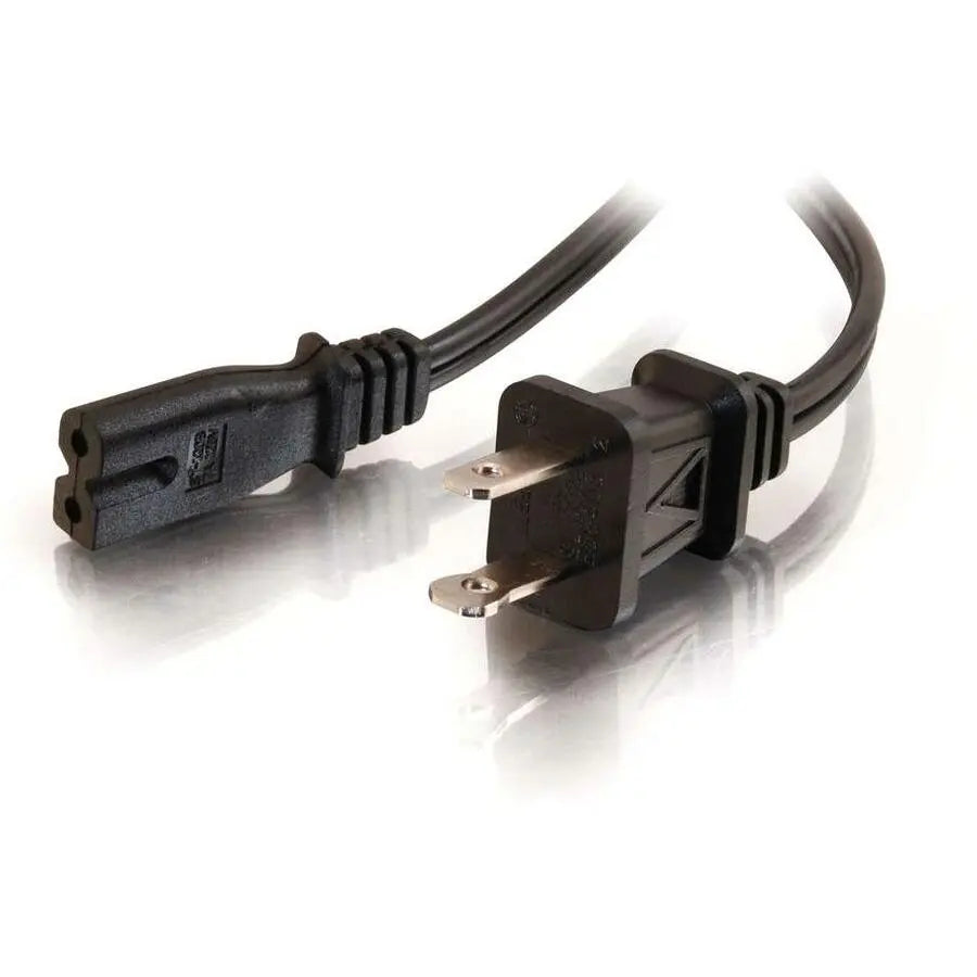 C2G 6ft 18 AWG 2-Slot Polarized Power Cord for Laptops and AV Equipment