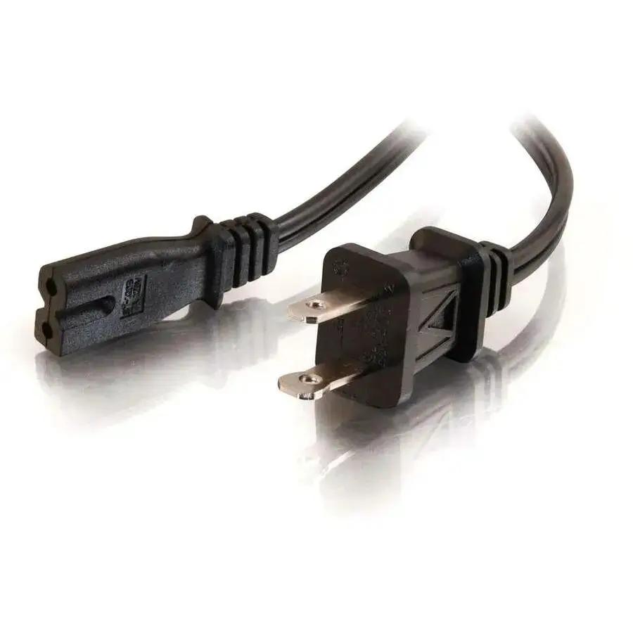 C2G 6ft 18 AWG 2-Slot Polarized Power Cord for Laptops and AV Equipment by Legrand Group