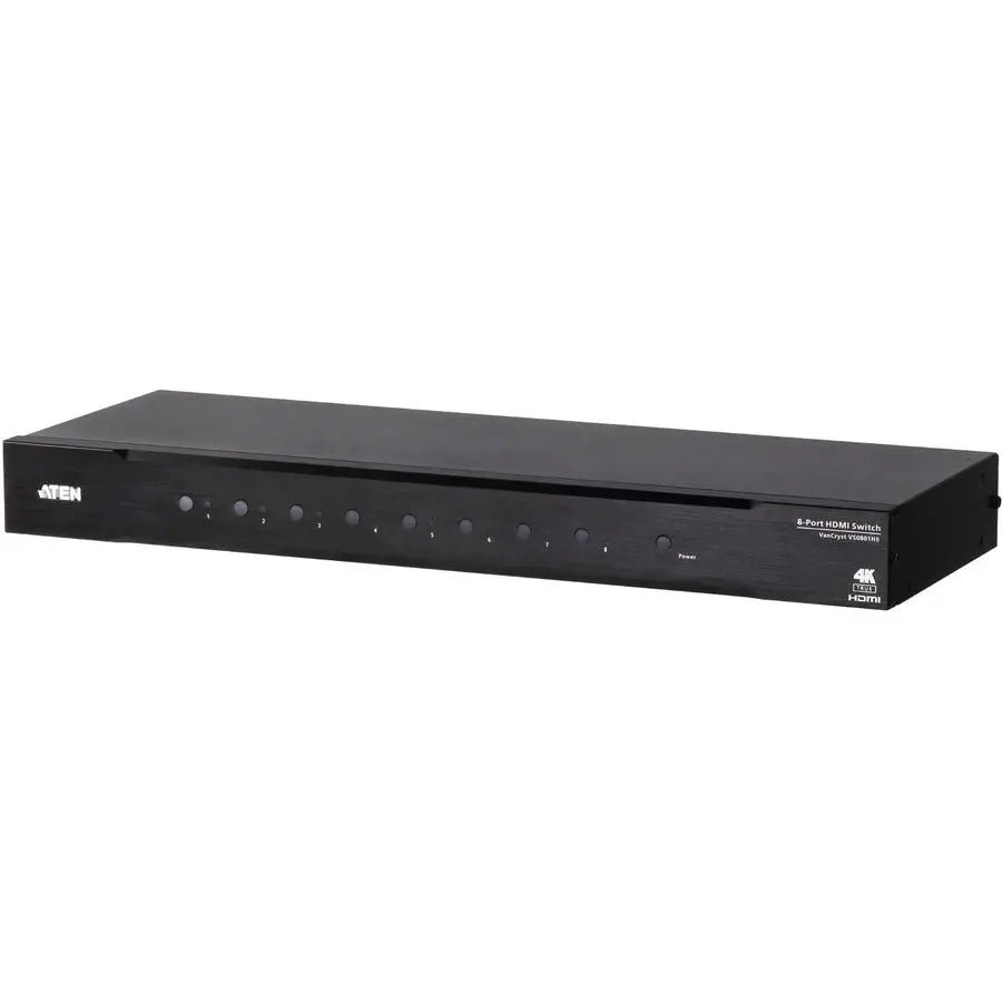 ATEN Technology VS0801HB 8-Port True 4K HDMI Switch for High-Resolution Video Routing