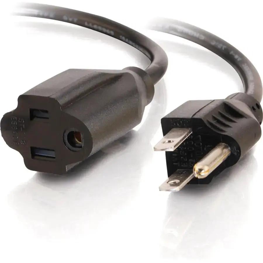 C2G 1ft 18 AWG Outlet Saver Power Extension Cord (NEMA 5-15P to NEMA 5-15R) by Legrand Group by Legrand Group