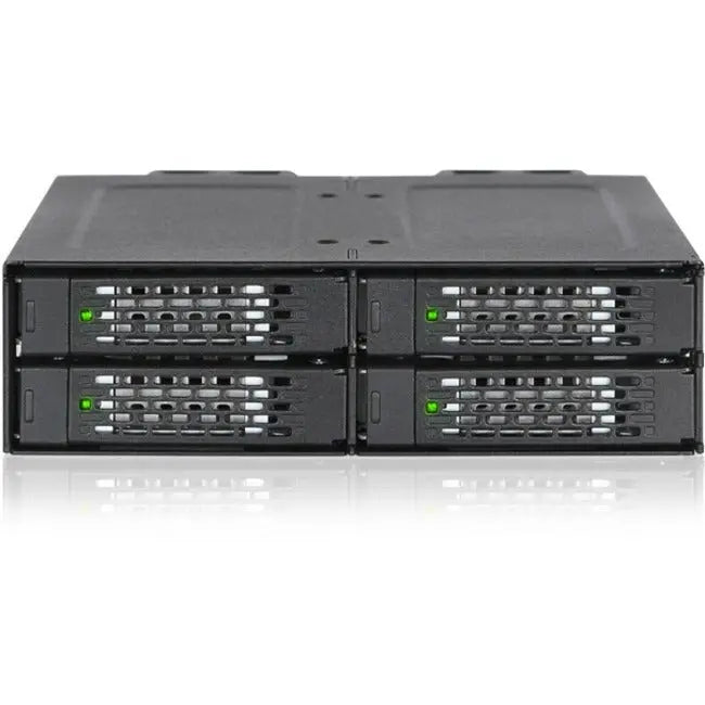 ICY DOCK ToughArmor MB699VP-B 4-Bay 2.5-Inch NVMe U.2 SSD Mobile Rack for External 5.25-Inch Bay