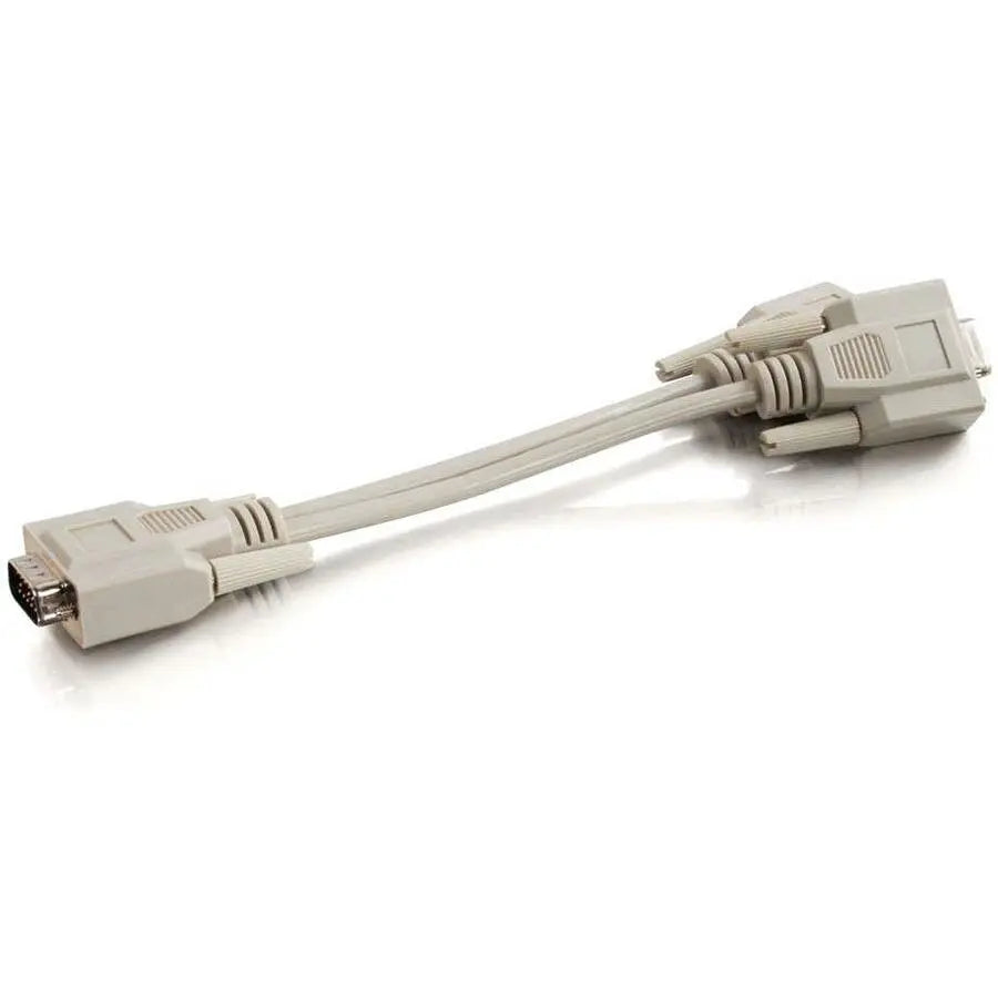 LEGRAND AV C2G 8in Econo HD15 VGA Male to Two Female Y-Cable - Dual Display Video Splitter