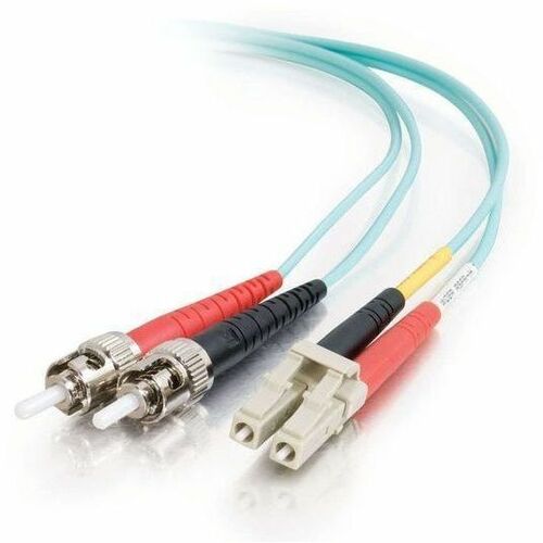 C2G 3m LC-ST 10Gb 50/125 OM3 Duplex Multimode Fiber Optic Cable – Aqua, Legrand Group