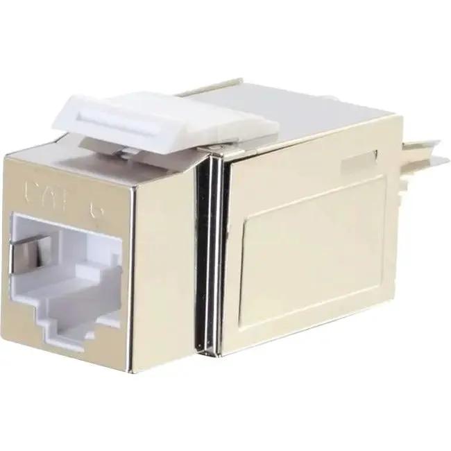 C2G 90° Cat6 RJ45 UTP Shielded Keystone Jack - Silver by Legrand Group