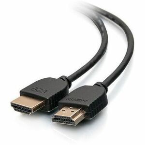 C2G Plus Series 2ft Slim Flexible HDMI™ Cable with Low Profile Connectors - 4K at 60Hz Support