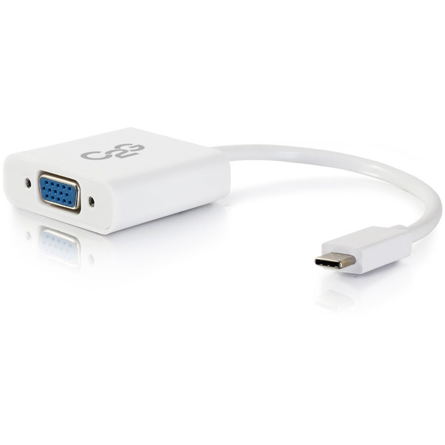 C2G USB-C to VGA Video Adapter - White by Legrand Group Part 29472