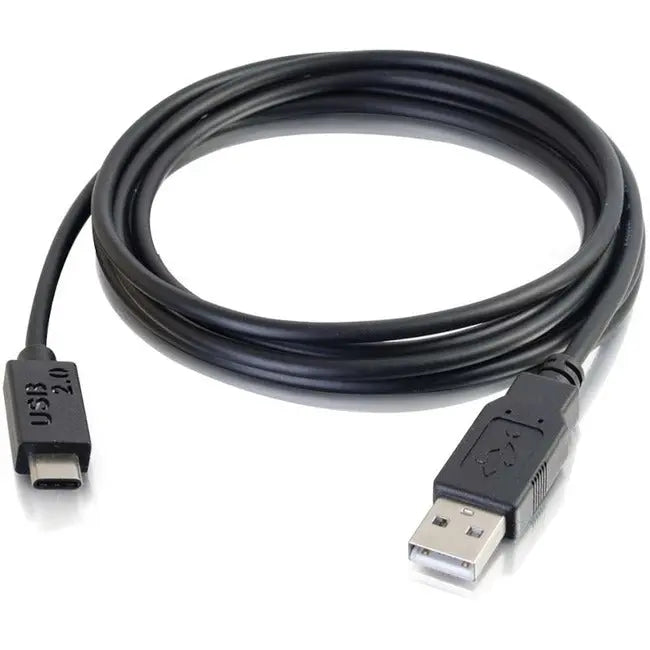 C2G 3ft USB 2.0 USB-C to USB-A Cable M/M - Black | Legrand Group Part 28870