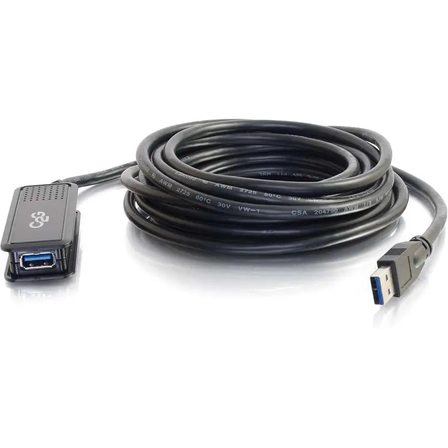 C2G 16.4ft (5m) USB 3.0 USB-A Male to Female Active Extension Cable by Legrand Group
