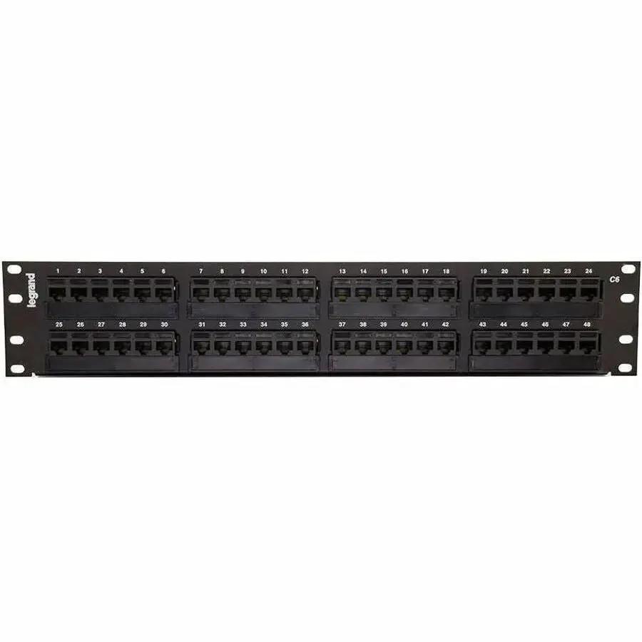 C2G 48-Port Cat6 110-Type Patch Panel (TAA Compliant) by Legrand Group by Legrand Group