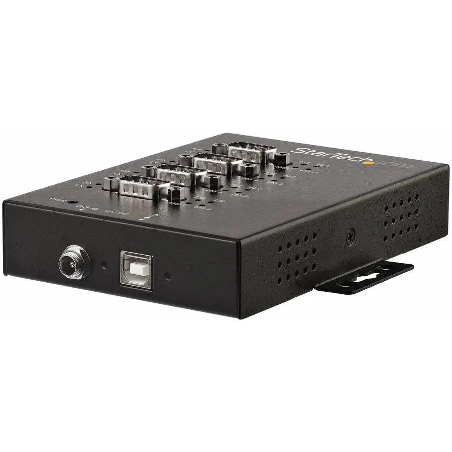 StarTech.com ICUSB234854I USB to RS232/RS485/RS422 4-Port Serial Hub Adapter with DIN Rail Mount and Rugged Metal Housing by StarTech.com