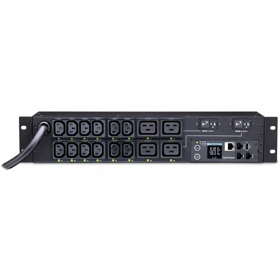 CyberPower PDU41008 16-Outlet 2U Rackmount Switched Power Distribution Unit for Data Centers