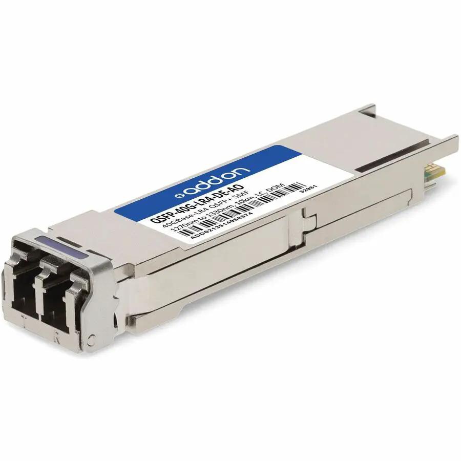 AddOn Dell QSFP-40G-LR4 Compatible 40GBase-LR4 QSFP+ Transceiver – TAA Compliant, 10km Single-Mode Fiber, LC Connector