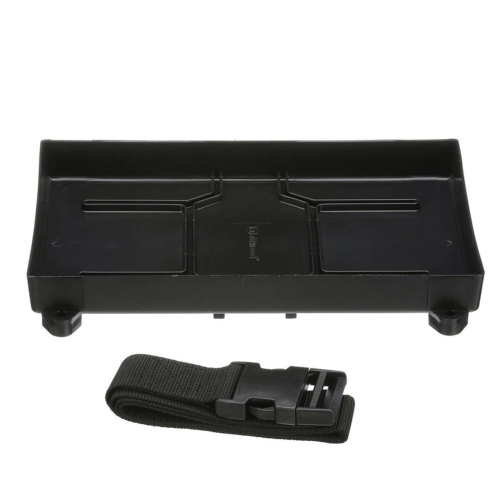 Attwood Marine Group 24 Battery Tray with Straps – Easy Install Battery Holder for Limited Spaces