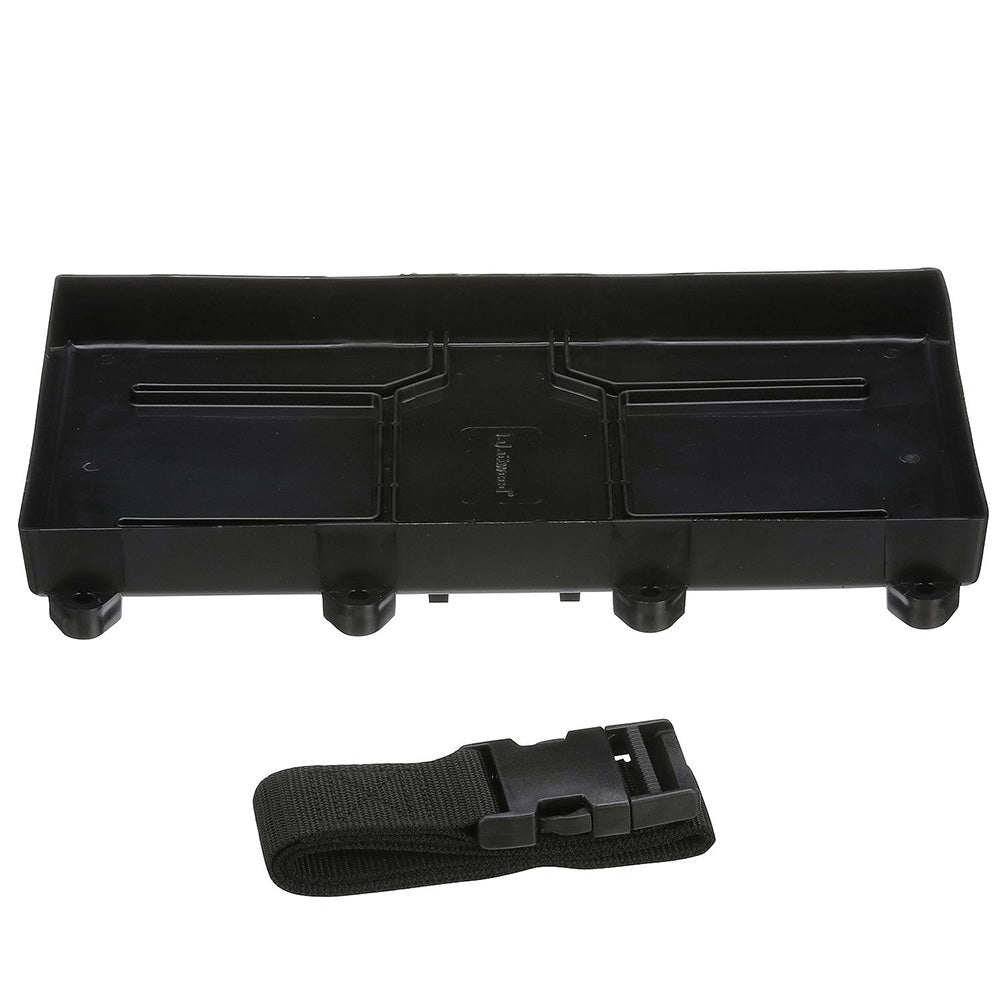 Attwood Marine 9099-5 29/31 Battery Tray with Straps for Easy Marine Battery Installation