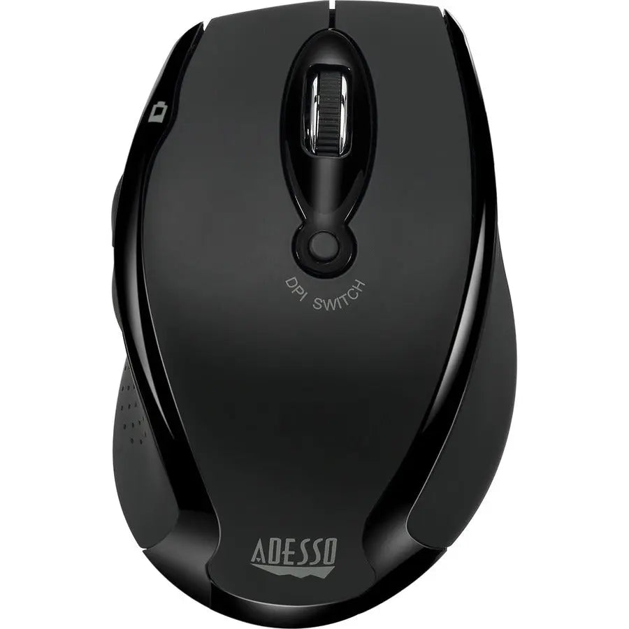 Adesso iMouse M20B Wireless Ergonomic Optical Mouse with Adjustable DPI and Internet Navigation Buttons
