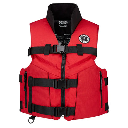 Mustang Survival Accel 100 Foam Fishing Vest - Small - Red-Black
