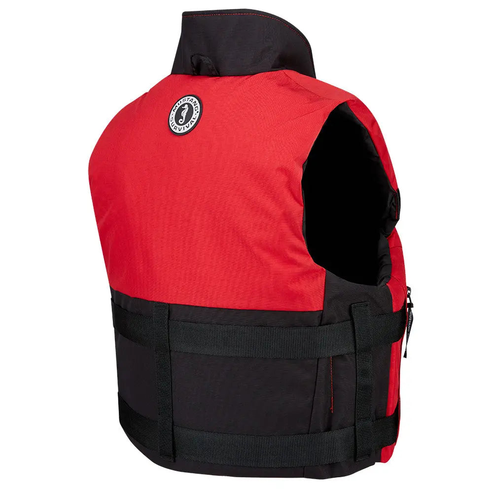 Mustang Survival Accel 100 Foam Fishing Vest - Small - Red-Black