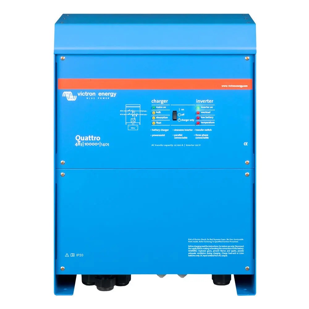 Victron Energy Quattro 48/10000 140-100/100 120V VE.Bus UL-Listed inverter/charger