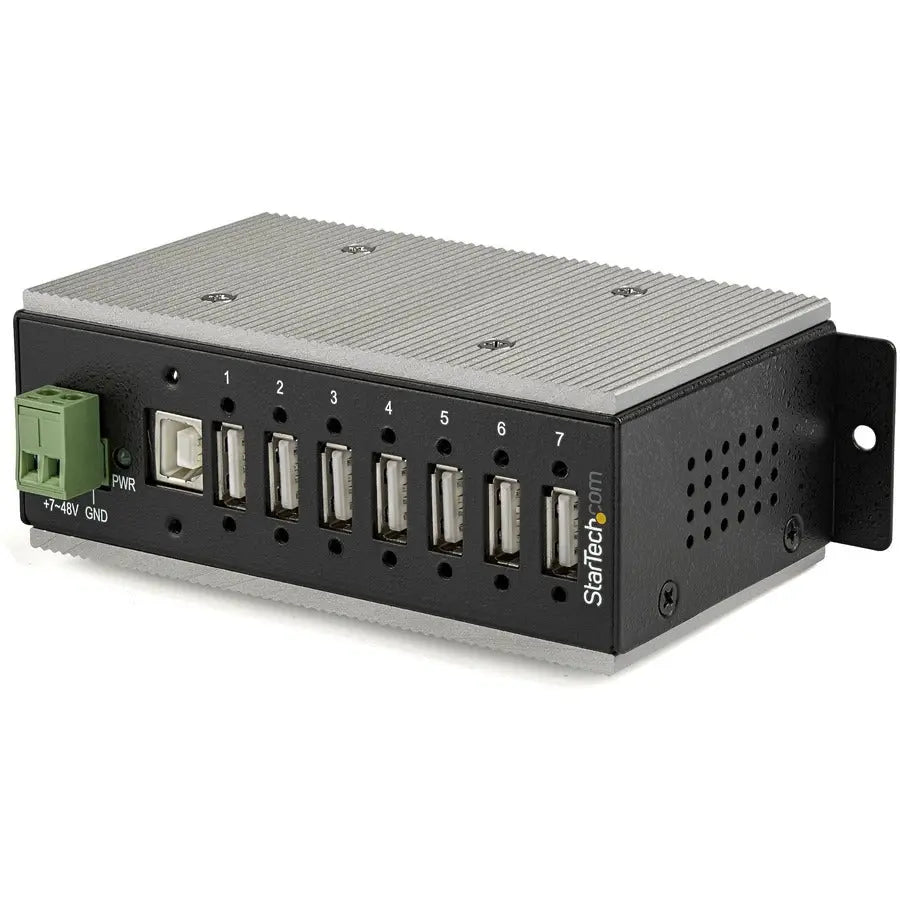 StarTech.com HB20A7AME 7-Port Industrial USB 2.0 Hub with ESD & Surge Protection