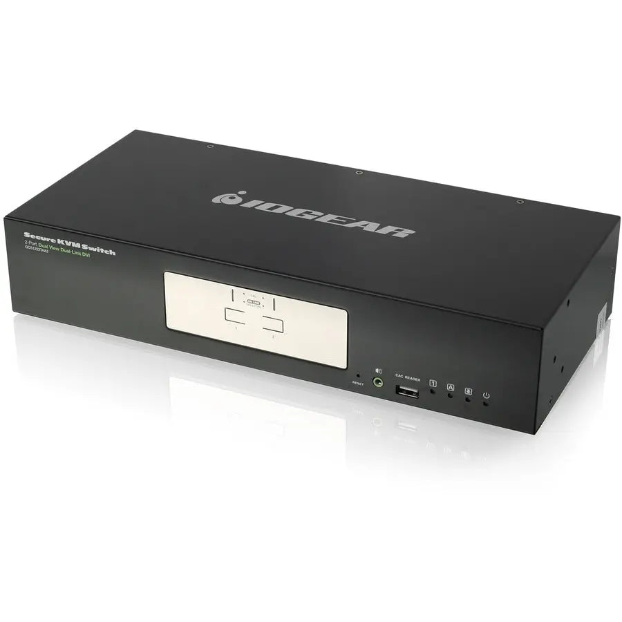 IOGEAR GCS1222TAA3 2-Port Dual View Dual-Link DVI Secure KVM Switch with 4K UHD Resolution and CAC Support