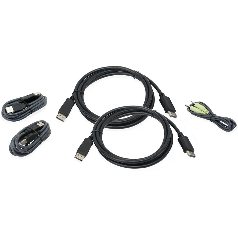 6DUAL VIEW DISPLAYPORT USB KVM CABL