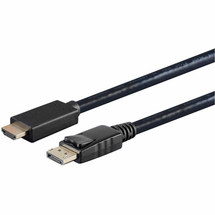 Monoprice DisplayPort 1.1 to HDTV Cable, 6ft – Seamless 4K and 1080p Video Transmission