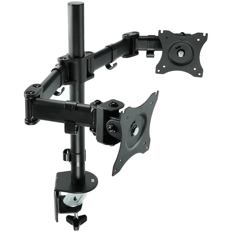 3M MM200B Dual Monitor Mount - Adjustable Steel Clamp Mount for Up to 28.5-inch Monitors