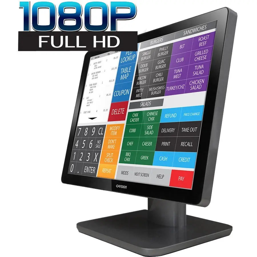 GVision D15ZD-AV-45P0 15.6-Inch Full HD LCD Touchscreen Monitor with PCAP 10-Point Touch and VESA Mount Compatibility