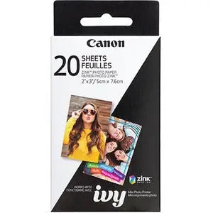 Canon ZINK Photo Paper Pack (20 Sheets) for IVY Mini Photo Printer