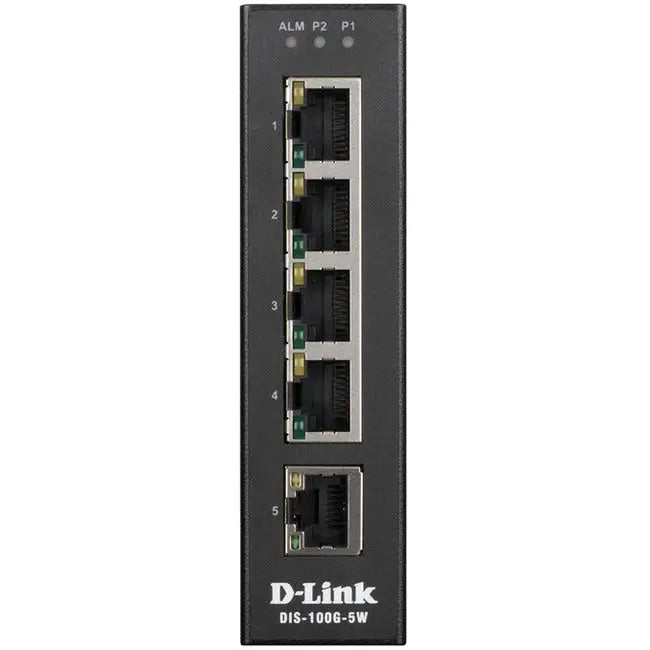 D-Link Systems DIS-100G-5W Industrial Gigabit Unmanaged Ethernet Switch