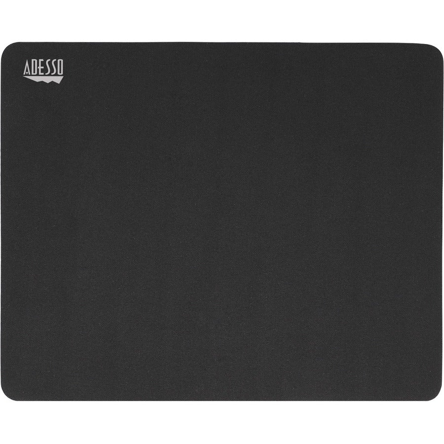 Adesso TRUFORM P100 9 x 7 Inch Black Mouse Pad with Anti-Slip Rubber Base and Surface Protection