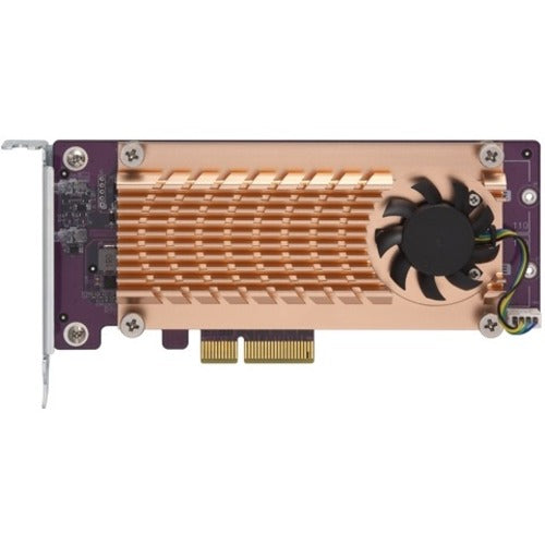 QNAP QM2-2P-244A Dual M.2 PCIe SSD Expansion Card for NAS Performance Boost