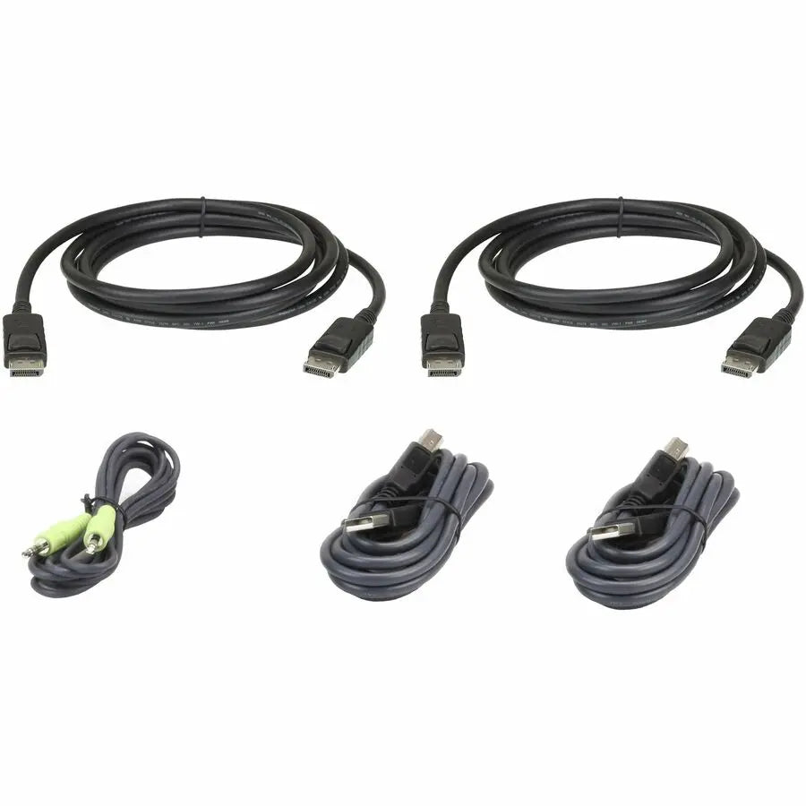ATEN 1.8M USB DisplayPort Dual Display Secure KVM Cable Kit (Part Number: 2L7D02UDPX5)