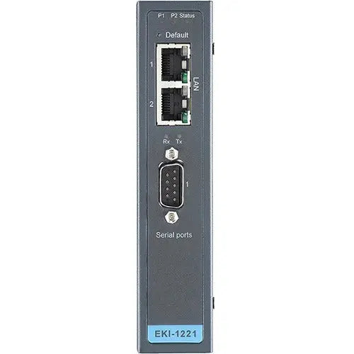 Advantech EKI-1221-CE 1-Port Modbus Gateway with Dual Ethernet and Serial Integration