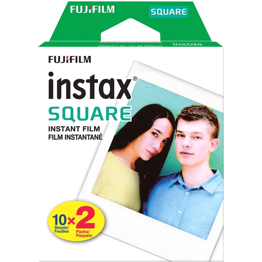 Fujifilm Instax SQUARE Film – Instant Color Film Sheets for Fujifilm Instax SQUARE Cameras, Pack of 2