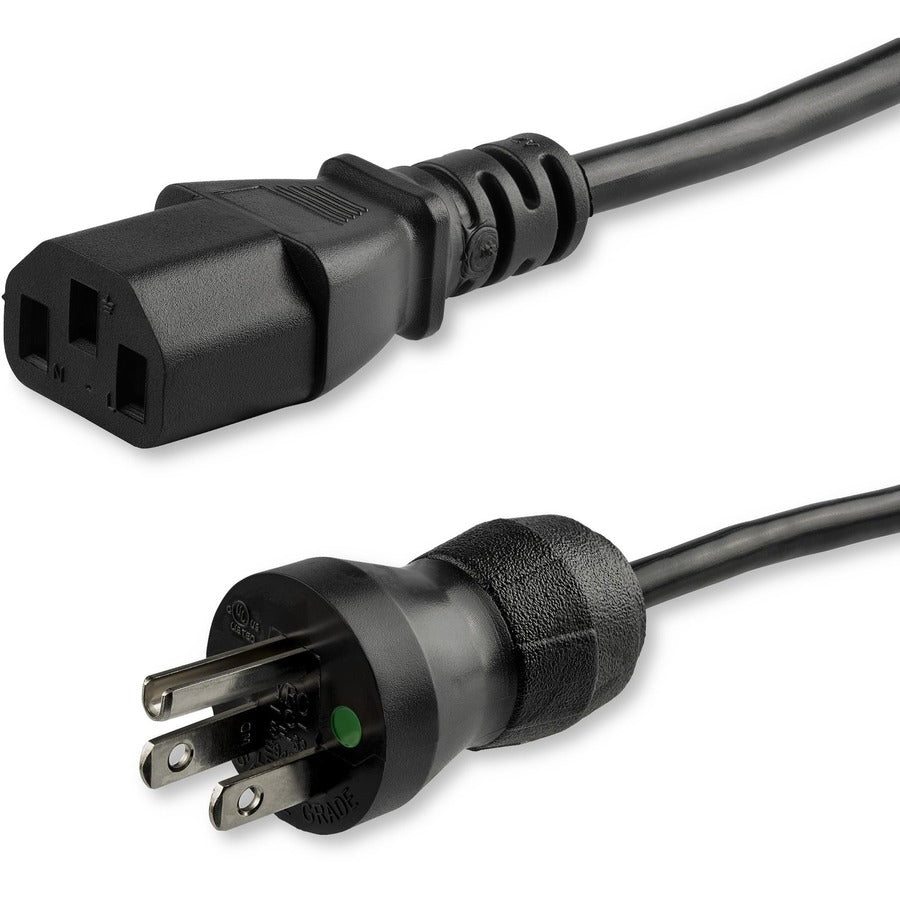 StarTech.com 15ft Hospital Grade Power Cord with NEMA 5-15P and IEC C13 Connectors