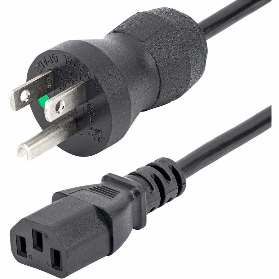 StarTech.com 3ft Hospital Grade Power Cord NEMA 5-15P to IEC C13, 10A 125V, Black