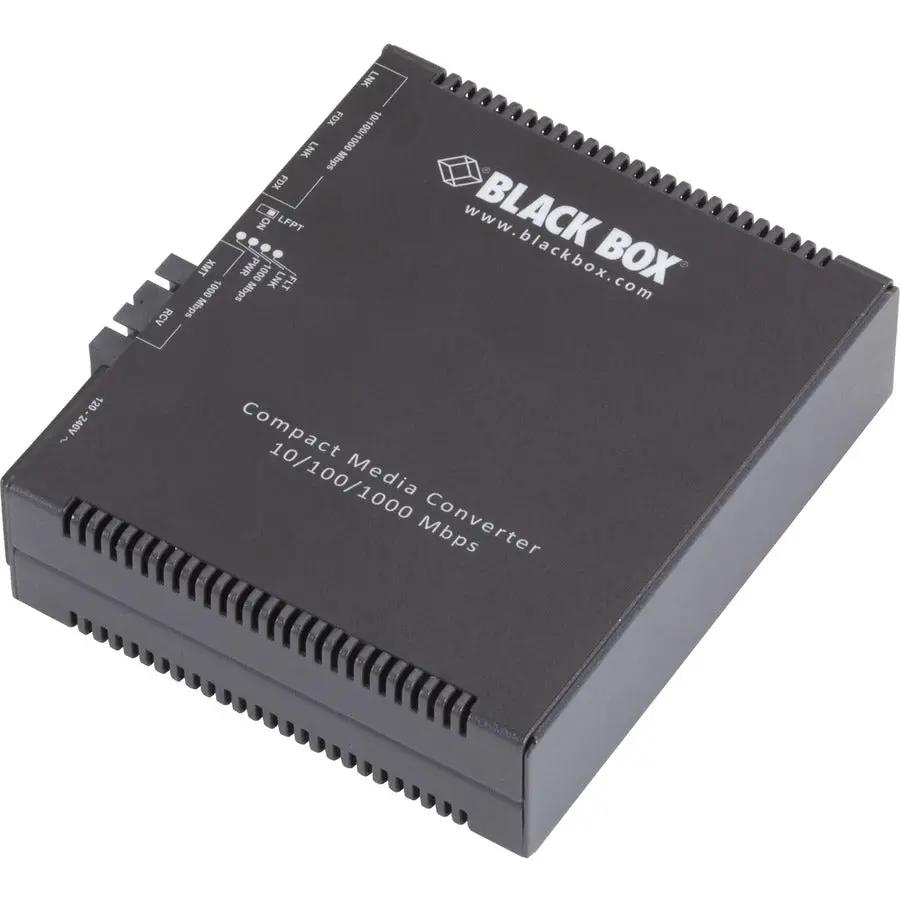 Black Box Gb ETH MED CONV 2-10/100/1000 COP 100/1000 MM FBR 850nm 0.5km SC Transceiver/Media Converter by Black Box Corporation