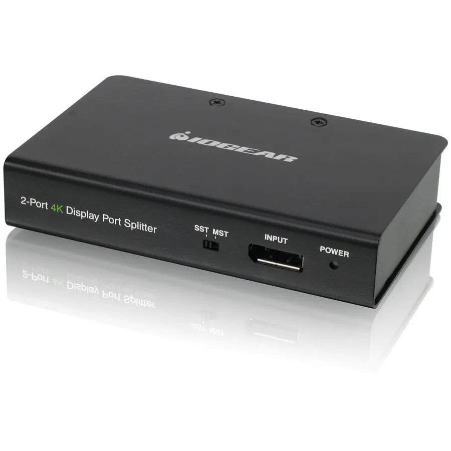 IOGEAR GDPSP2 2-Port DisplayPort 1.2 Graphics Splitter and MST Hub for Multi-Monitor Setup