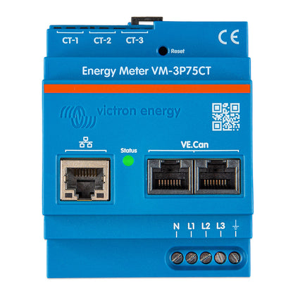 Victron Energy VM-3P75CT Energy Meter for Single and Three-Phase Power Monitoring