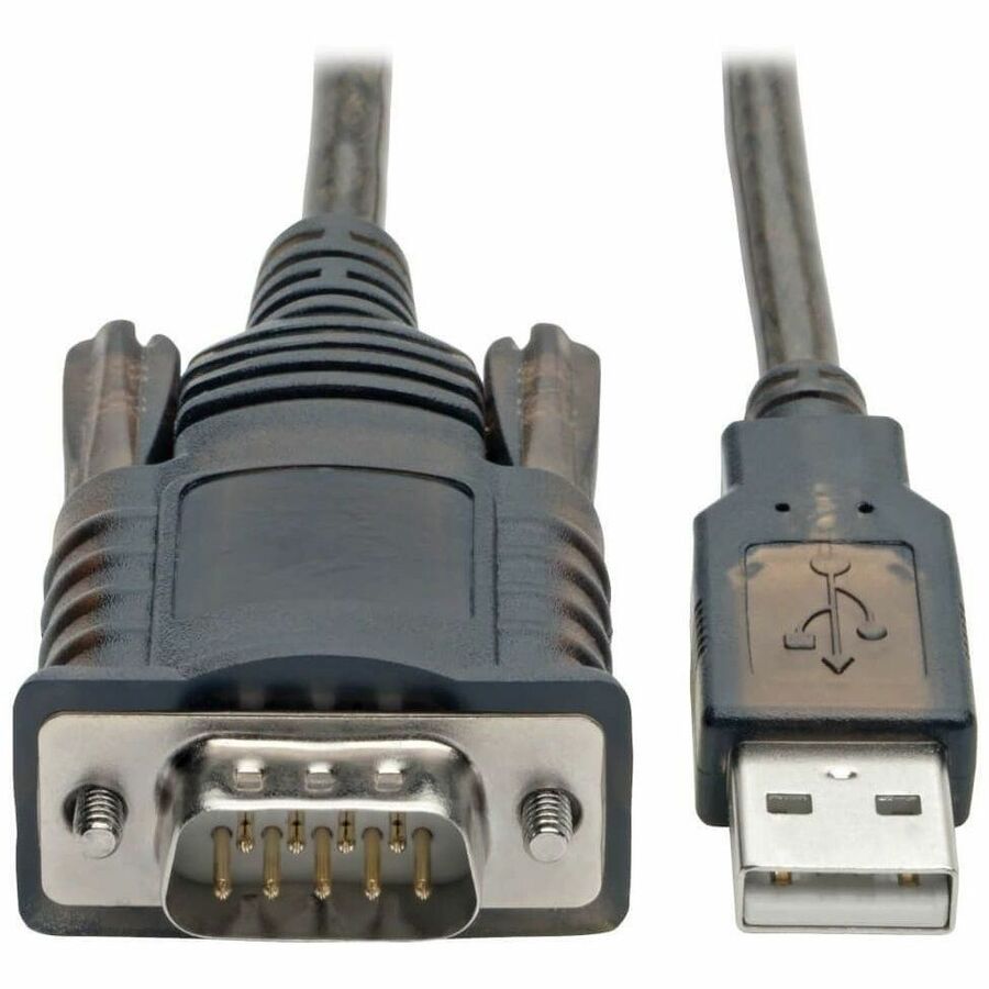 Tripp Lite by Eaton U209-005-COM RS232 to USB-A Adapter Cable with COM Retention, FTDI, DB9 M/M, 5 ft.