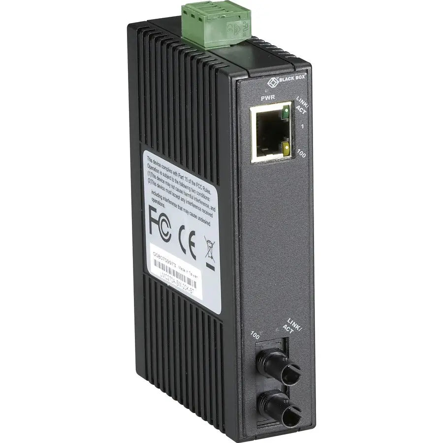 Black Box LMC270A-SM-20K-ST Transceiver/Media Converter for Industrial Ethernet Applications