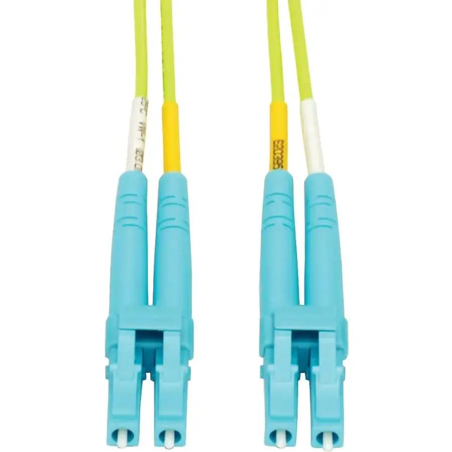 Eaton Tripp Lite Series 100G Duplex Multimode OM5 Fiber Optic Patch Cable, LC to LC, 15 Meters, Lime Green by Eaton Corporation