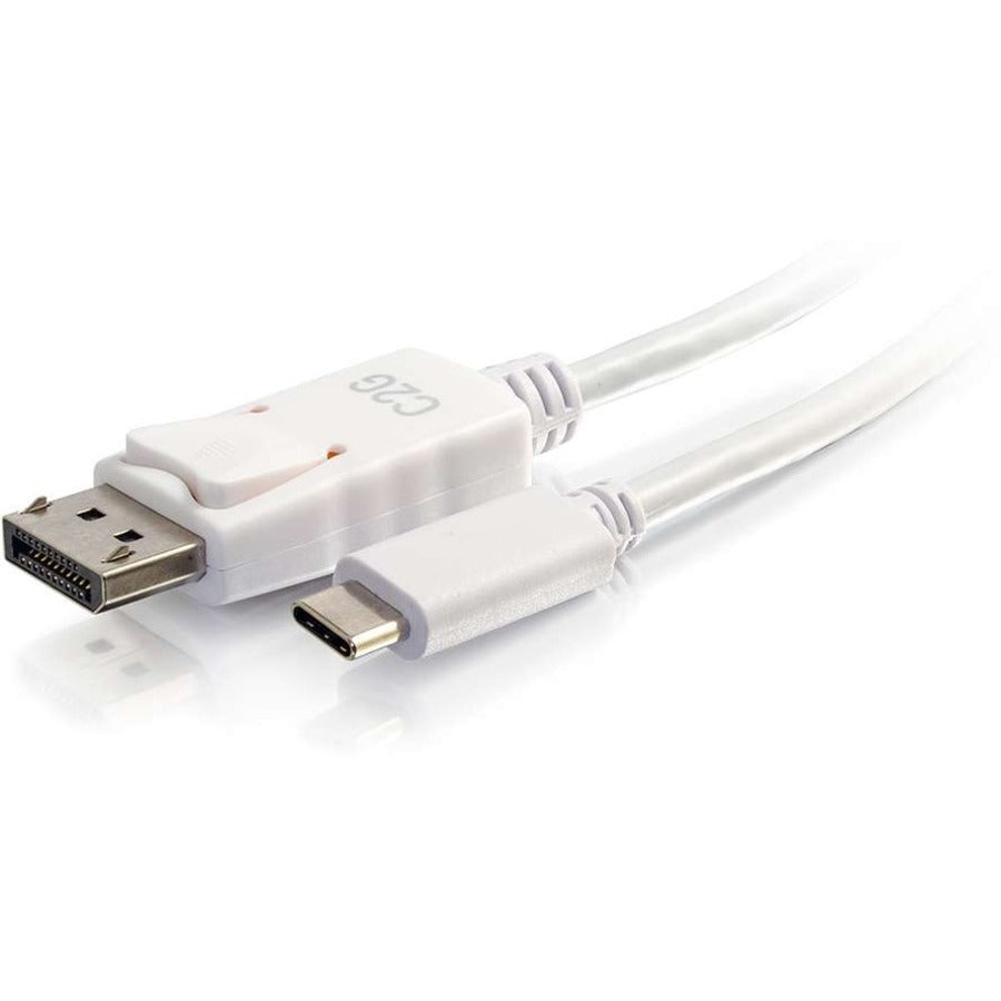 C2G 6ft USB C to DisplayPort 4K Cable - White by Legrand Group