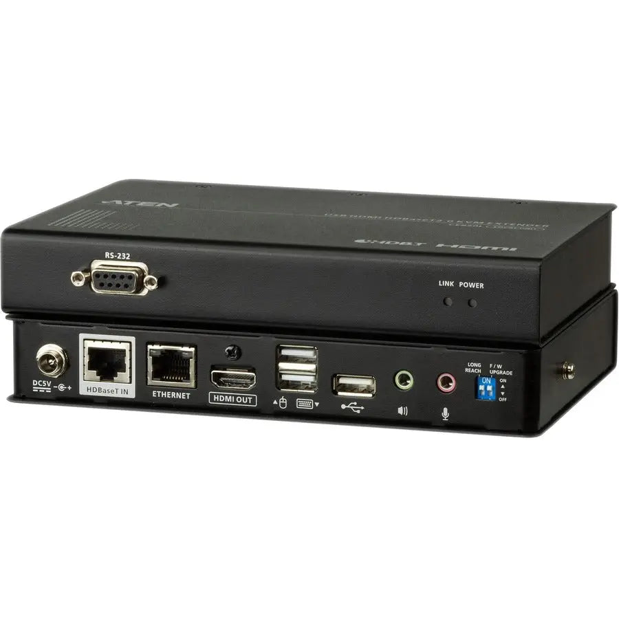 ATEN CE820 USB HDMI HDBaseT 2.0 KVM Extender (4K@100 m) for Long-Distance Video and Data Transmission
