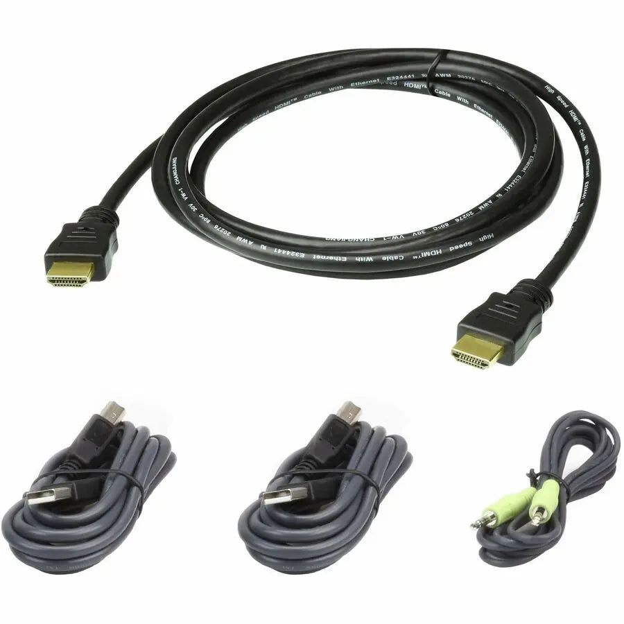 ATEN 2L7D02UHX4 6ft USB HDMI Secure KVM Cable Kit for PSS PP v3.0 Switches