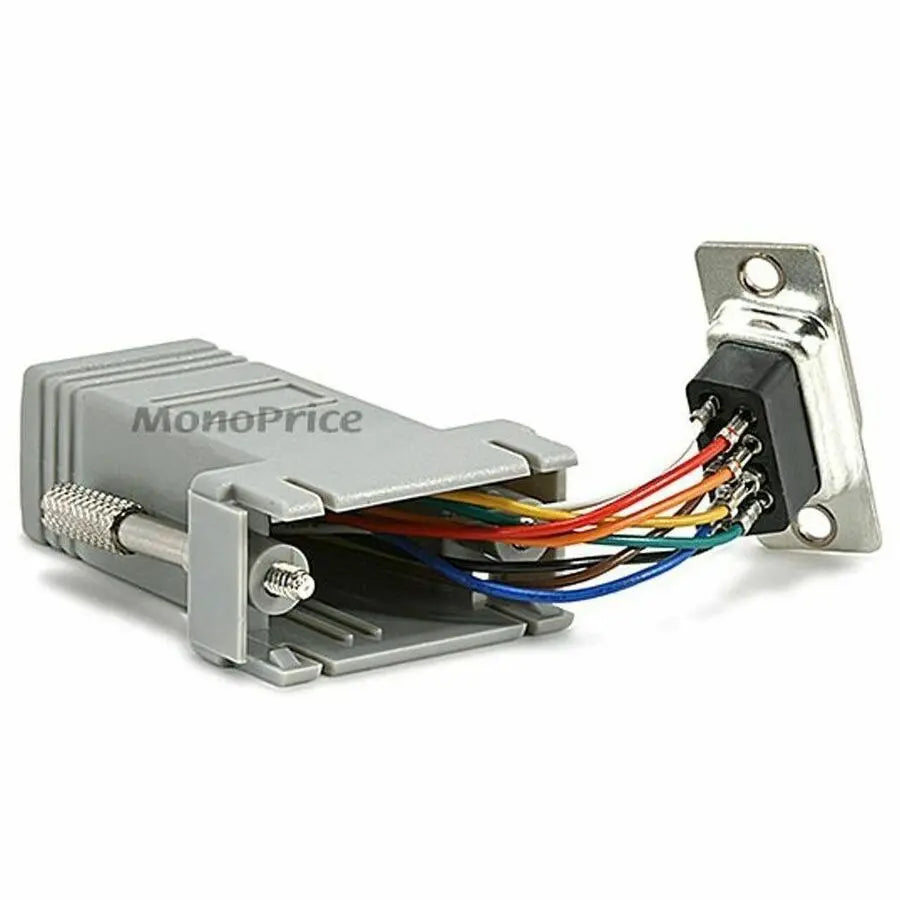 Monoprice DB-9F/RJ45 Modular Data Transfer Adapter - Reliable Connectivity