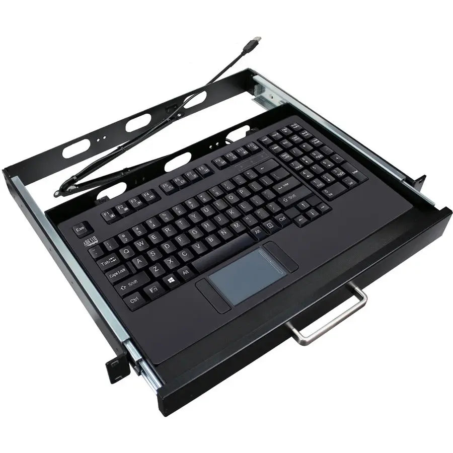 Adesso AKB-425UB Touchpad Keyboard with Rackmount for Industrial Environments