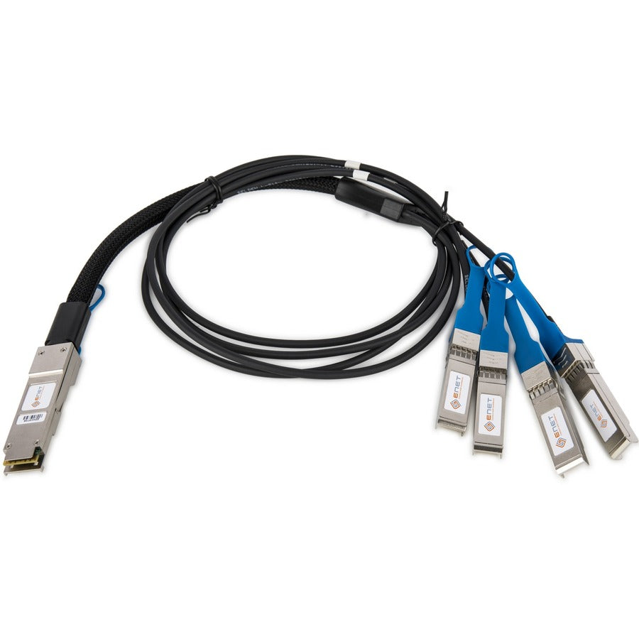 ENET Cisco Compatible QSFP-4SFP10G-CU3M TAA Compliant 3-Meter Breakout Cable with SFP+ Connectors