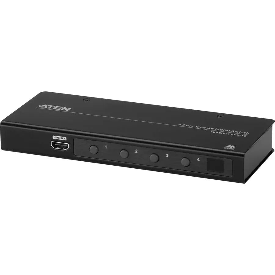ATEN Technology Inc VS481C 4-Port True 4K HDMI Switch for Home Theater and Professional AV Systems